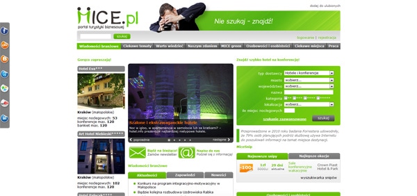 Mice.pl - portal for business tourism