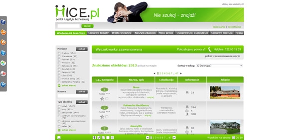 Mice.pl - portal for business tourism